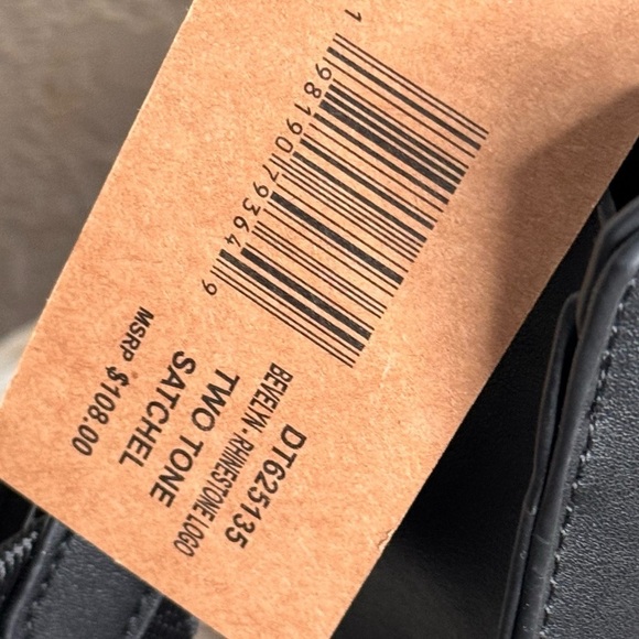 Steve madden bevelyn Rhinestone gold and silver logo satchel crossbody MSRP 108$ - Picture 4 of 7